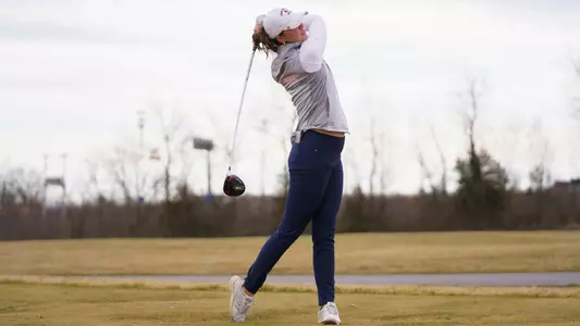 Carly Haines drives ball