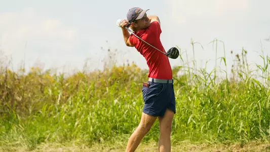 Jackson Brimfield hits a drive