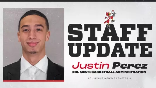 Justin Perez has been named Director of Men's Basketball Administration