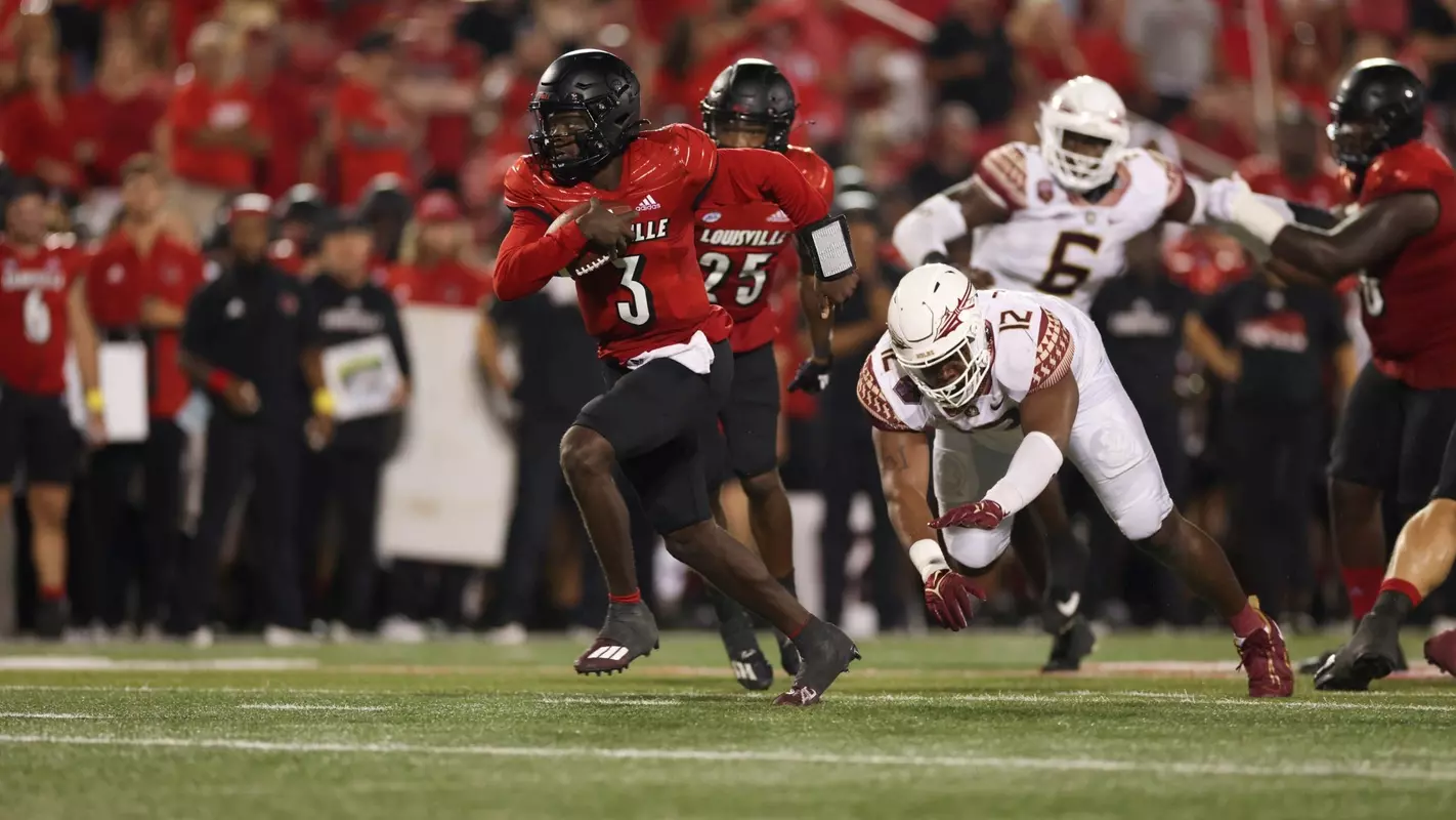 Malik Cunningham rushes against Florida State.