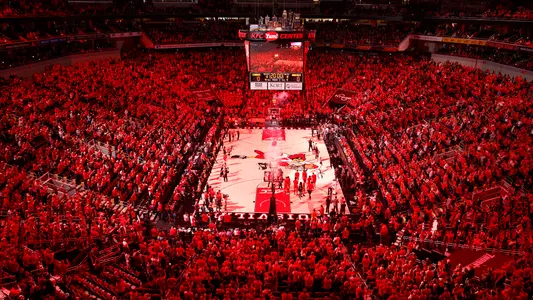 A picture of the Yum! Center crowd against Virginia Tech.