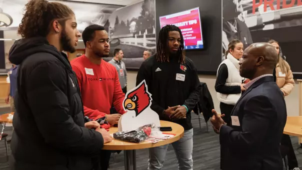 Student-Athletes participate in NIL Marketplace event