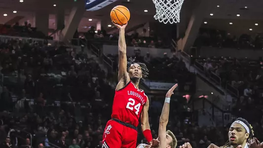 Jae'Lyn Withers attacks the basket at Notre Dame on Jan. 28, 2023.