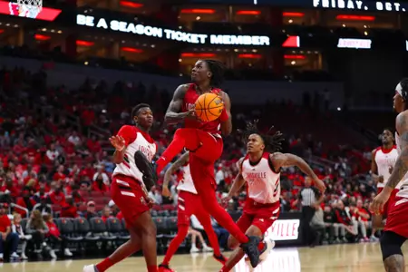 Mike James competes in the 2023 Red and White Scrimmage.