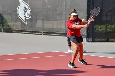Louisvile Women's Tennis practice session - media shots for Nancy