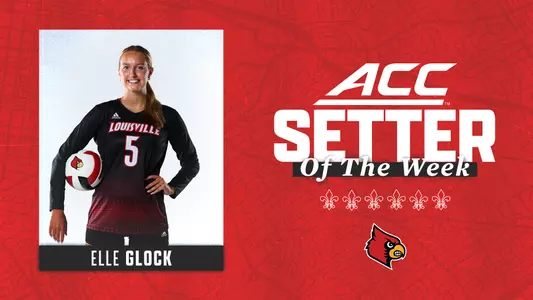 Graphic for Elle Glock voted ACC Setter of the Week