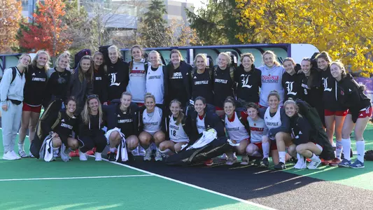 Field hockey team photo following Saturday NCAA practice at Northwestern
