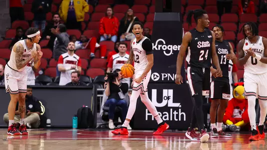 JJ Traynor celebrates during the game against New Mexico State on Nov. 26.