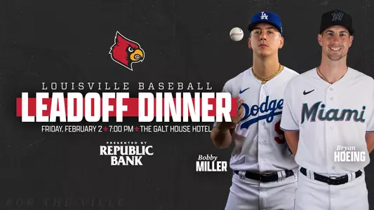 2024 Louisville Baseball Leadoff Dinner graphic