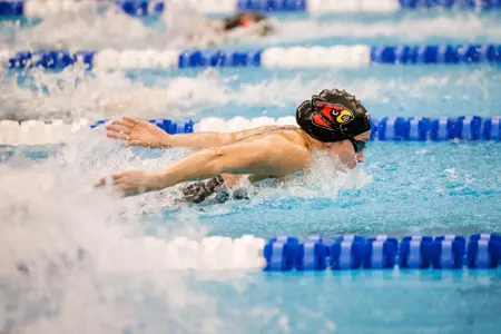 Abby Hay swims the butterfly
