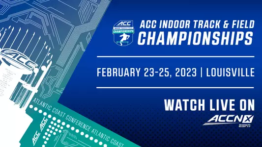 2023 ACC Indoor Championships Graphic