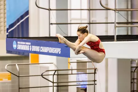 Friday morning at the 2023 NCAA Women’s Swimming & Diving Championships at the Allan Jones Aquatic Center in Knoxville, TN. (Photo: Mooreshots LLC)