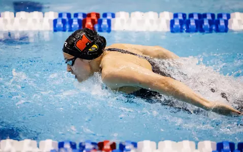 Abby Hay swims the butterfly