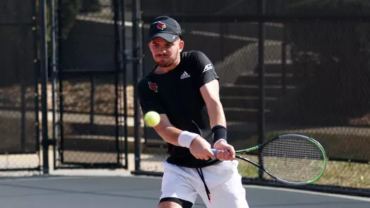 Natan Rodrigues returns the ball against North Carolina