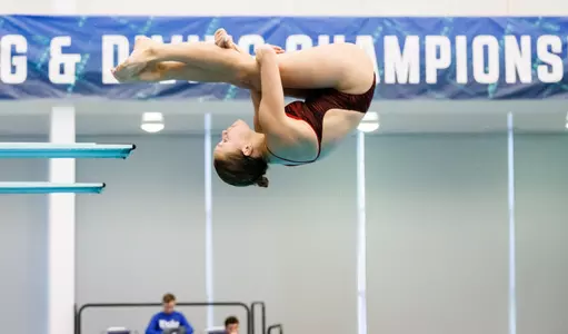 Else Praasterink dives in the pike position