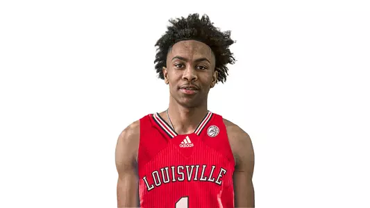 New Louisville men's basketball signee Koron Davis in the Cardinal uniform.