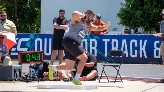 Bryan Hudson earns Second Team All-ACC honors in the shot put at the ACC Outdoor Championships