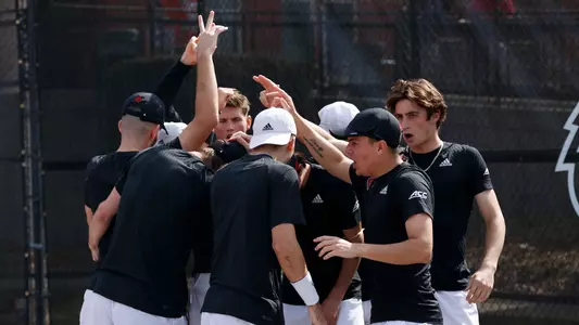 Men's Tennis Team Huddle