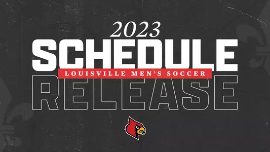 2023 Men's Soccer schedule release graphic