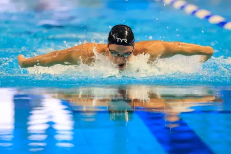 Nick Albiero swims the butterfly