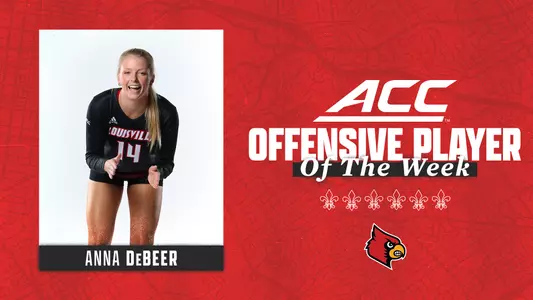 Anna DeBeer graphic for winning Player of the Week