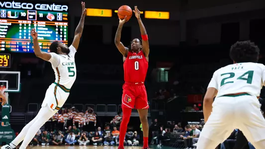 Mike James shoots at Miami on Jan. 10, 2024.