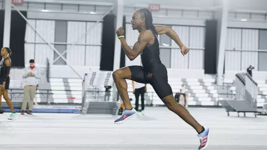 Jeremiah Willis wins the men's long jump at the Rod McCravy Memorial Invite