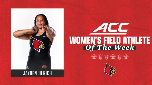 Jayden Ulrich wins ACC Women's Athlete of the Week on Jan. 16, 2024.