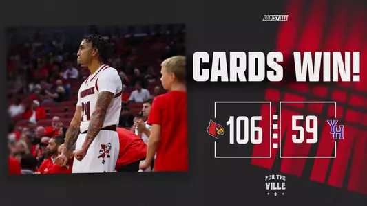 Chucky Hepburn flexes on score graphic, Louisville wins 106-59