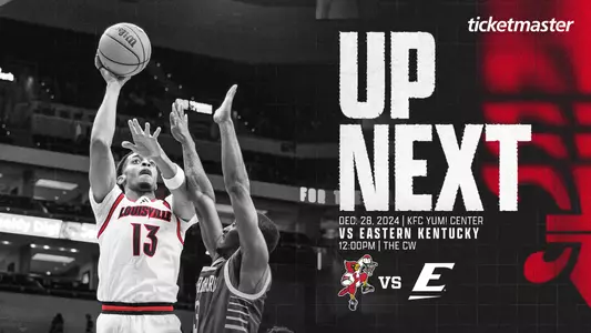 Up Next graphic against EKU