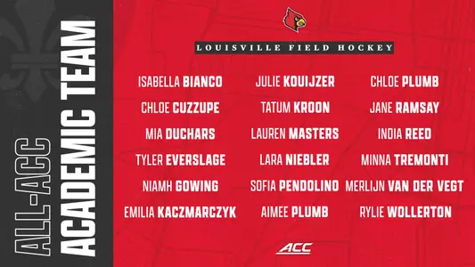 Field Hockey ACC Academic Team Graphic
