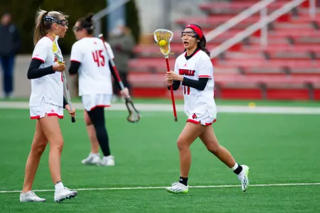 Kokoro Nakazawa cradles the ball during the game against Marquette on February 16, 2024.