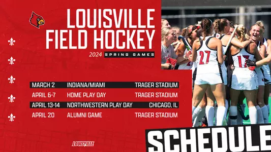 2024 Spring Field Hockey Schedule Graphic