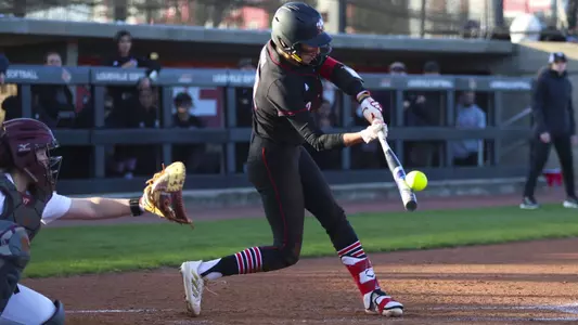 Daisy Hess at bat vs. Virginia Tech