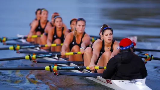 Rowing practice on the Ohio River