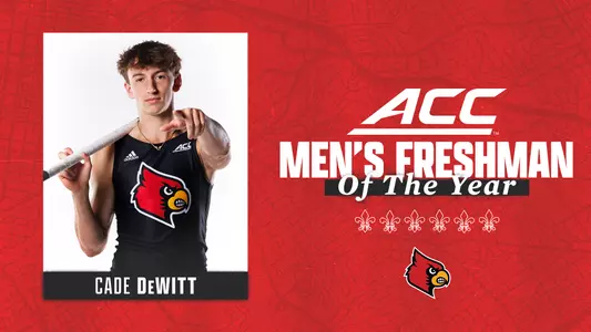 Cade DeWitt ACC Men's Freshman of the Year Graphic
