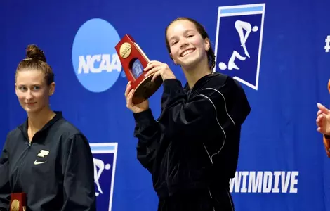 else  praasterink shows off her platform trophy