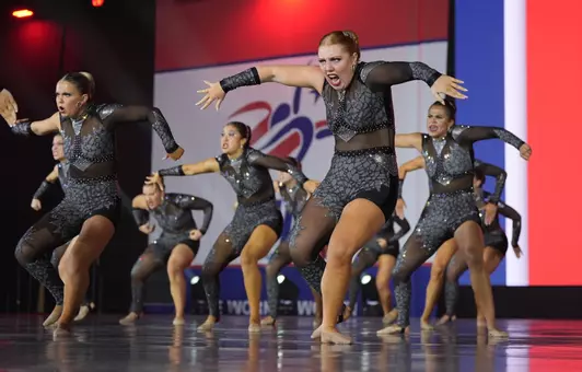 Ladybirds dancing in the Team Competition