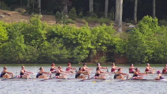 The rowing team at Lake Wheeler Invitational