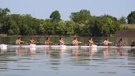 Rowing team practice