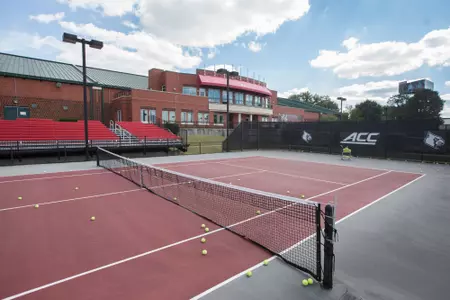 Exterior shot of tennis center