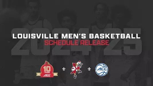 UofL men's basketball full schedule release graphic