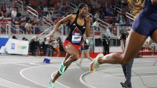 Kiyah Yeast competing at the 2023 ACC Indoor Championships