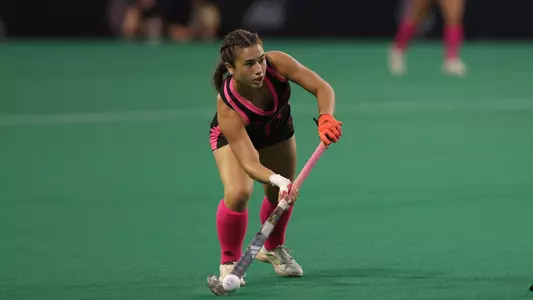 Mary Wordelmann with the ball against Wake Forest