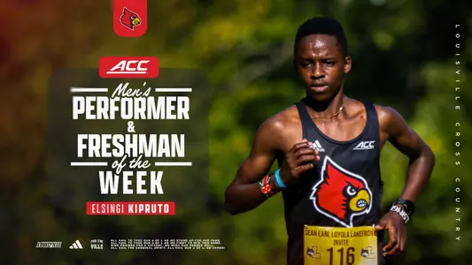 Elsingi Kipruto ACC Men's Performer and Freshman of the Week Graphic - October 7