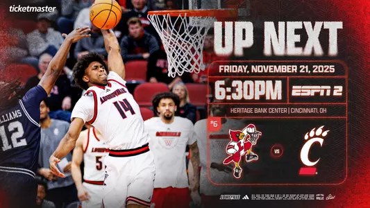 Adrian Wooley up next graphic for Cincinnati