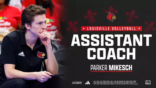 Graphic announcing the hiring of Parker Mikesch