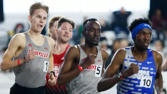 Gustav Bendsen and Geoffrey Kirwa race the mile at the 2025 PNC Lenny Lyles Invitational.