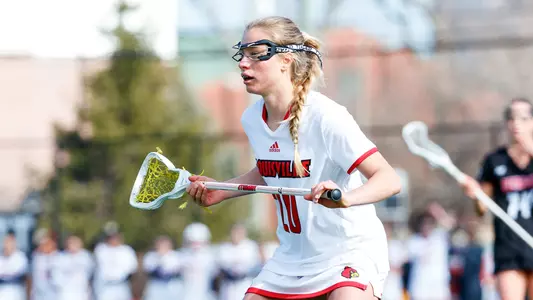 Olivia Scroggie on the field in the game against Denver