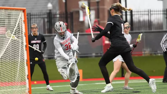 Rian Adkins shoots the ball at Ohio State